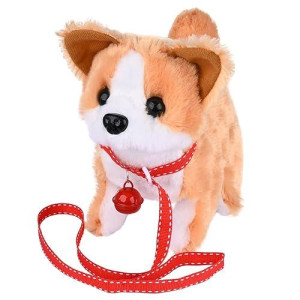 WorWoder Interactive Shiba Inu Plush Toy - Walking & Barking