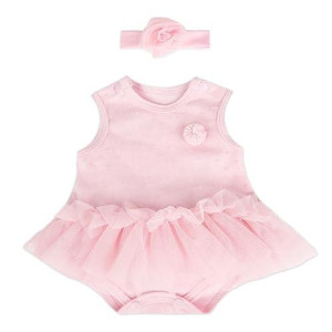 Wooroy Reborn Baby Doll Clothes For 18-20 Inch Reborn Doll Girl Pink Reborn Baby Dolls Outfits Reborn Baby Clothing Baby Sets