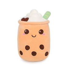 AIXINI Coffee Boba Tea Plush Pillow - Super Soft Kawaii Cushion