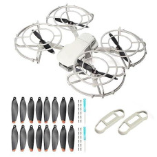 360° Mini 2 Propeller Guard+16Pcs Low-Noise Propellers And Quick-Release Blades Props +1 Pair Propellers Holder For Dji Mini 2/Mini 2 Se/Mini Se/Mini 4K Drone Accessories