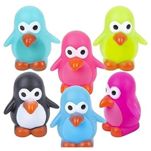 Happy Deals ~ Rubber Penguin Toys | 12 Pack | 2 Inch Water Squirting Toy Figures