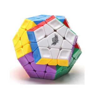 Speed Cube Cyclone Boys Megaminx Stickerless Cube Puzzle Toy Pentagonal Dodecahedron Speed Cube (Pentagonal Dodecahedron)