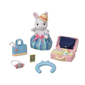 Calico Critters Snow Rabbit Mother's Travel Set with Accessories