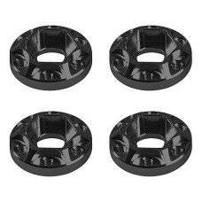 Vgoohobby Metal Rc 12Mm Wheel Hex Hub Extension Combiner Compatible With 1.9/2.2Inch Wheel Rim Axial Scx10 Traxxas Trx4 D90 1/10 Rc Crawler (6Mm, Black)