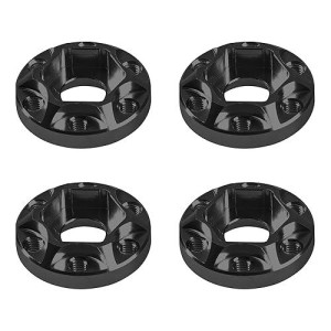 Vgoohobby Metal Rc 12Mm Wheel Hex Hub Extension Combiner Compatible With 1.9/2.2Inch Wheel Rim Axial Scx10 Traxxas Trx4 D90 1/10 Rc Crawler (6Mm, Black)