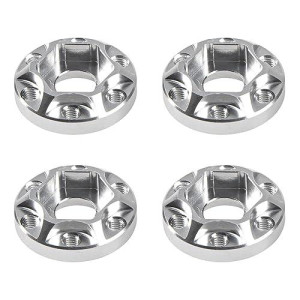 Vgoohobby Metal Rc 12Mm Wheel Hex Hub Extension Combiner Compatible With 1.9/2.2Inch Wheel Rim Axial Scx10 Traxxas Trx4 D90 1/10 Rc Crawler (6Mm, Silver)