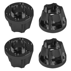 Vgoohobby Metal Rc 12Mm Wheel Hex Hub Extension Combiner Compatible With 1.9/2.2Inch Wheel Rim Axial Scx10 Traxxas Trx4 D90 1/10 Rc Crawler (15Mm, Black)