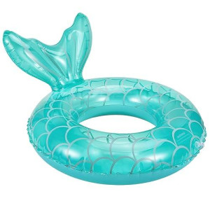 Moko Inflatable Swimming Ring, Cute Pool Float Tube Decorations Swim Tubes Outdoor Pool Beach Water Floats Party Supplies Swimming Floaties, Blue