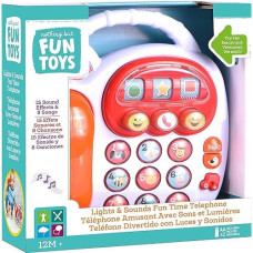 Nothing But Fun Toys Lights And Sounds Fun Time Telephone Designed For Children Ages 12+ Months, Multicolor