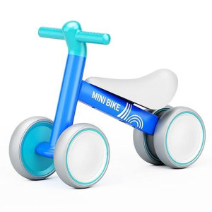 67I Baby Balance Bike For 1 Year Old Boys Girls 12-24 Month Toddler Balance Bike Toddler First Bike 1 Year Old Toddler Bicycle Toy For Boys & Girls (Blue)