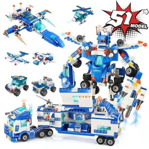 Aovikood Stem Building Robot Toys (700 Pieces), Robot Construction Toys For Kids, Christmas Birthday Gift Idea For Kids Boys Girls 6-12, Compatible With All Major Brands