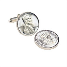 1943 Lincoln Steel Penny Cuff Links