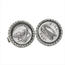 Irish Bull 5 Pence Cuff Links