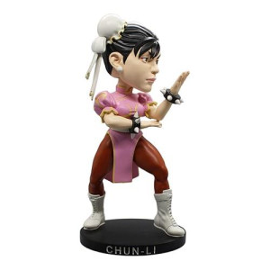 Icon Heroes Street Fighter: Chun-Li (Pink) Polystone Bobblehead