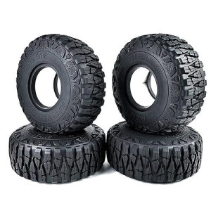 Rclions 4Pcs 2.9Inch Tires Rc Wheels Tyre With Foam Insert For Axail Scx6 Axi05000 1/6Th Rc Crawler Car