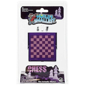 World's Smallest Chess Set - Miniature Multi-Color for 2 Players