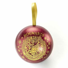 Harry Potter Hogwarts Crest Red Bauble With Time Turner Necklace