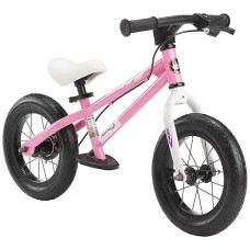 Royalbaby Freestyle Balance Bike With Dual Handbrakes, 12 Inch Tire Wheels, And Adjustable Seat For Kids Ages 2 To 5 Years, Pink