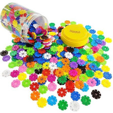 Toyli Smart Coins 500 Pieces Interlocking Discs Set, Kids Stem Toys, Kindergarten Classroom Must Haves