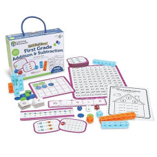 Skill Builders! 1St Grade Addition & Subtraction, Homeschool Curriculum, First Grade Learning Games, First Grade Learning Materials, 109 Pieces, Age 6+