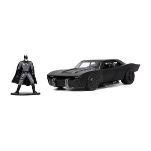 Jada Toys 2022 Batmobile with Batman Figure, Black 1/32