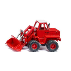 Siku 3563, Kramer 411 Wheel Loader, Children'S Toy, 1:50, Metal/Plastic, Red, Moveable Bucket And Loading Arm, Chunky Rubber Tyres