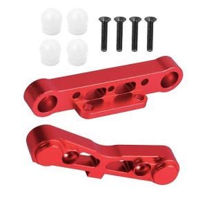 Arrcat Aluminum Rear Lower Arm Suspension Mount Set Upgrades Part For Arrma 6S 1/8 Typhon Kraton Notorious 6S,Felony Infraction V2 Limitless Mojave Tailon 6S Blx, Rc Hops Up Rc Upgrades Part,Red