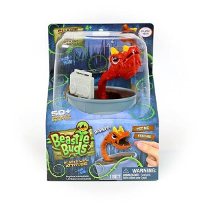 Skyrocket Beastie Buds Interactive Electronic Toy For Boys And Girls, Snap Dragon Dancing, Slug Chomping Plant With Attitude