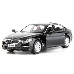 Rmz City Bmw M550I Car Model 1:36 Diecasting Alloy Toy Car, Pull Back Vehicles Toy Car For Toddlers Kids Boys Girls Gift Black