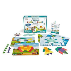 hand2mind Weather Pattern Block Puzzle Set for Kids