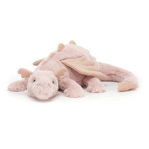 Jellycat Rose Dragon Stuffed Animal, Large 19.5 Inches | Mythical Plush Toy | Classic Children'S Gift