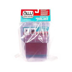 Auto World Diecast Standard Size 6 Blister Card Protectors For 1/64 Scale Blister Cards By Auto World Awdc023