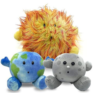 Celestial Buddies Earth Moon Sun Bundle Science Astronomy Space Solar System Educational Plush Planet Toys