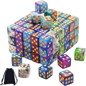 AUSTOR 100 Two Tone 12mm Dice for Games & Teaching Math