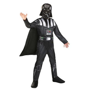 Star Wars Boys Deluxe Darth Vader Costume, Kids Halloween Costume, Child - Officially Licensed Medium