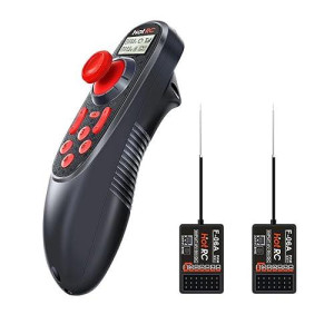 Havcybin Hotrc Ds-600 6Ch 2.4Ghz Rc Transmitter And Receiver Remote Controller With Ds 600 Pwm 6 Channel Receiver For Rc Boat (W/ 2 Receiver)