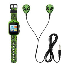 Playzoom Kids Smartwatch & Earbuds Set - Video Camera Selfies Stem Learning Educational Fun Games, Mp3 Music Player Audio Books Touch Screen Sports Digital Watch Fun Gift For Kids Toddlers Boys Girls