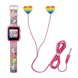 PlayZoom Kids Smartwatch & Earbuds Set - Rainbow Glitter