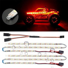 Waterproof Led Light Strips For Rc Cars Trucks Airplanes Boats Drones Fixed Wing Ar Wing Model Underglow Light (Red)