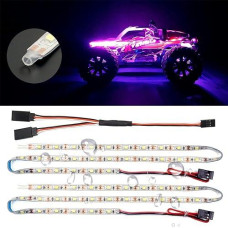 Elechawk Waterproof Led Light Strips For Rc Cars Trucks Airplanes Boats Drones Fixed Wing Ar Wing Model Underglow Light (Pink)