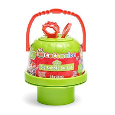 Little Kids Cocomelon No Spill Bubble Bucket | Bubble Toy For Baby, Toddlers & Kids | Includes 4Oz Solution & 3 Bubble Wands, Green