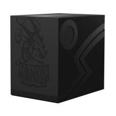 Arcane Tinmen Dragon Shield Card Deck Box Double Shell Shadow Blackblack Sturdy Tcg Ocg Card Storage Compatible With Po