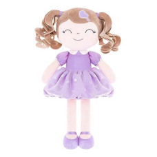 Gloveleya Baby Doll Gifts Plush Curly Girl Toys With Love 16" Rose