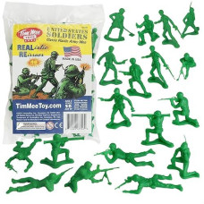 TimMee Green Plastic Army Men - 48pc Toy Soldier Set