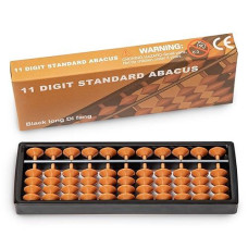 Digital Standard Abacus-17.8 Cm-Professional 11-Column Soroban Calculator (Functional And Educational Tool)