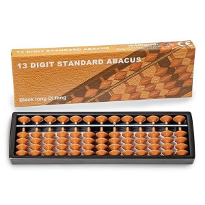 Digital Standard Abacus-20 Cm-Professional 13-Column Soroban Calculator (Functional And Educational Tool)