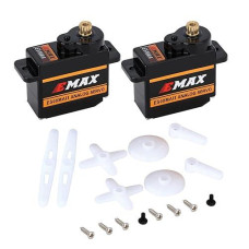 Injora 2Pcs Emax Servo Es08Maii 12G Analog Rc Servo For Ax24 1/24 Rc Crawler Car Scx24 Upgrade Parts Rc Car Boat Model