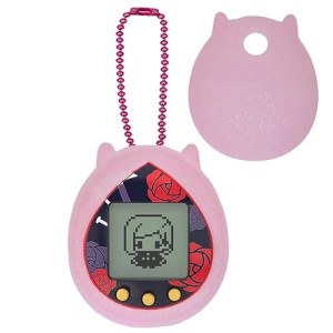 Silicone Cover Case For Jujutsu Kaisen Tamagotchi Nano, Protective Sleeve Skin Case For Tamagotchi Hello Kitty And For Pac-Man Device Interactive Game Machine(Only Cover) (Transparent Pink)