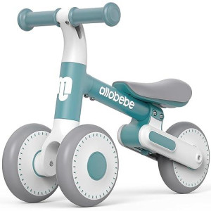 Allobebe Baby Balance Bike 1 Year Old, Toddler First Mini Bike For 12-24 Month, Toys And Gifts For 1 Year Old Girls Boys, 6 Inch Wheels Toddler First Bike, White