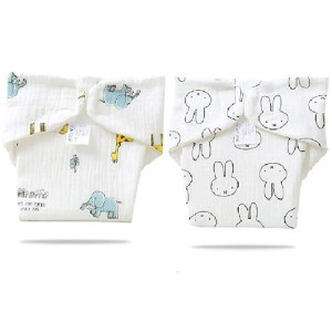 Reborn Baby Doll Diapers Underwear Newborn Reusable 2-Piece Pack Fit 20-24 Inch Reborn Doll, Alive